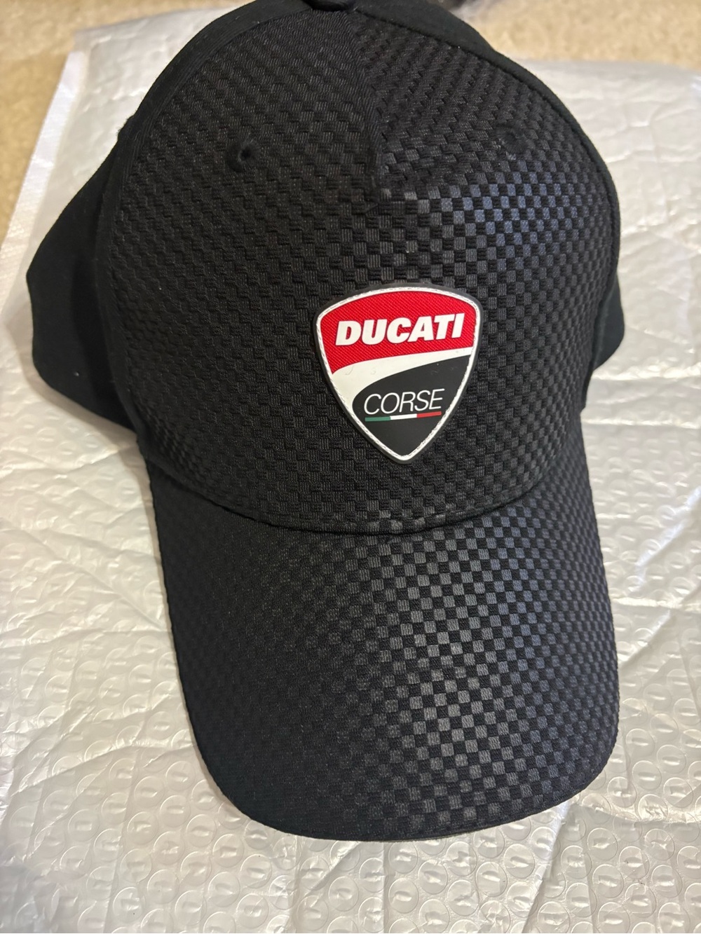 New authentic 100% Ducati Corse Black Logo Baseball Cap